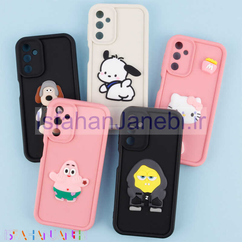 اصفهان جانبی-قاب سیلیکونی Fashion Case عروسک برجسته محافظ لنزدار Samsung Galaxy A14 4G / A14 5G