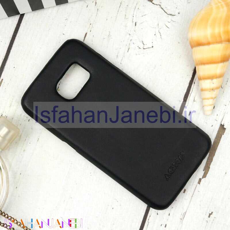 اصفهان جانبی-قاب چرمی ساده Samsung Galaxy S7 مشکی