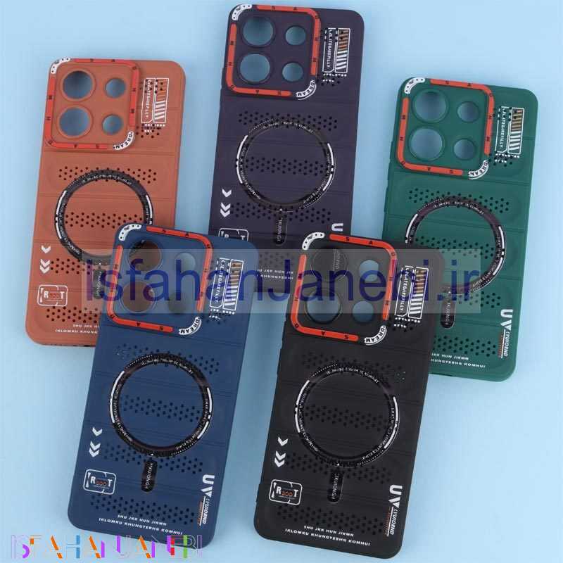 اصفهان جانبی-قاب پافر توری دار محافظ لنزدار شیائومی Redmi Note 13 4G