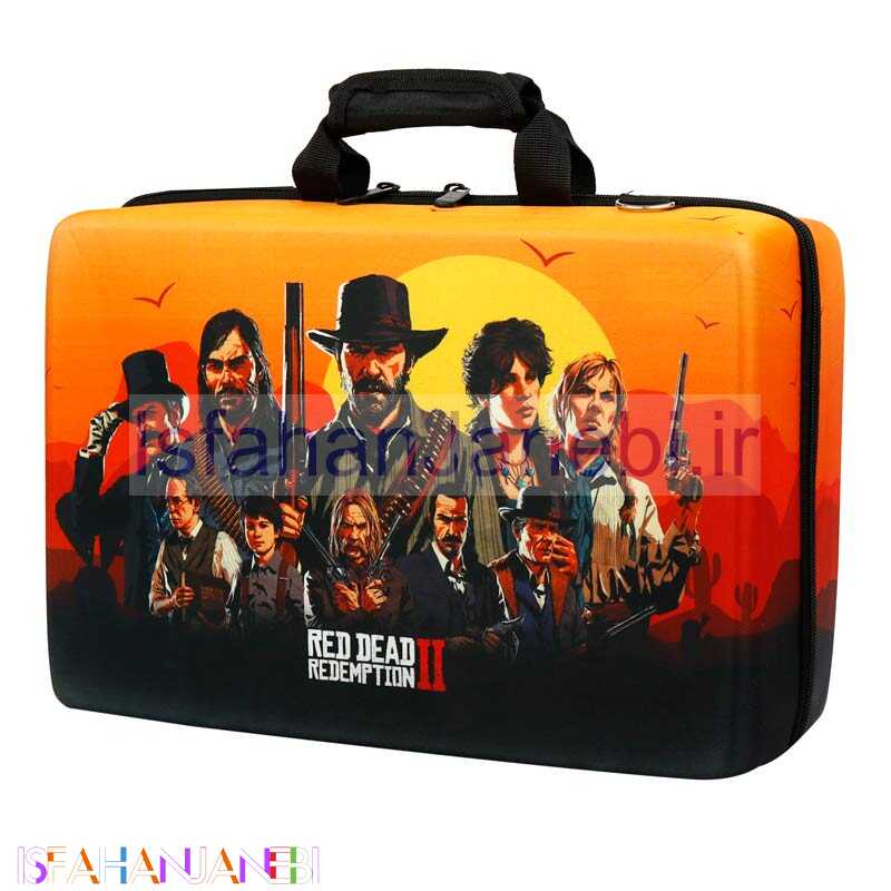 اصفهان جانبی-کیف کنسول بازی PS5 طرح Red Dead Redemption 2