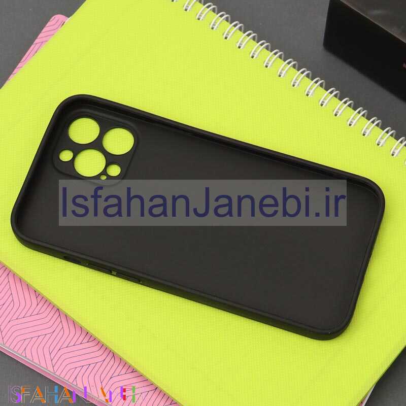 اصفهان جانبی-قاب طرحدار محافظ لنزدار مشکی YSL آیفون iPhone 12 Pro Max