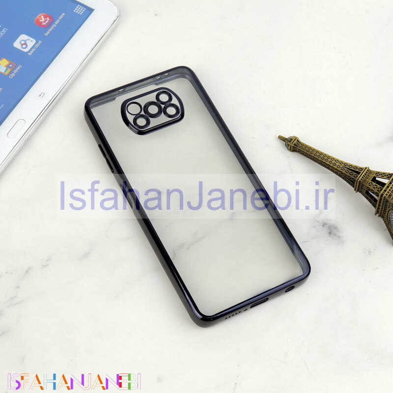 اصفهان جانبی-قاب شفاف دور رنگی محافظ لنزدار Xiaomi Poco X3