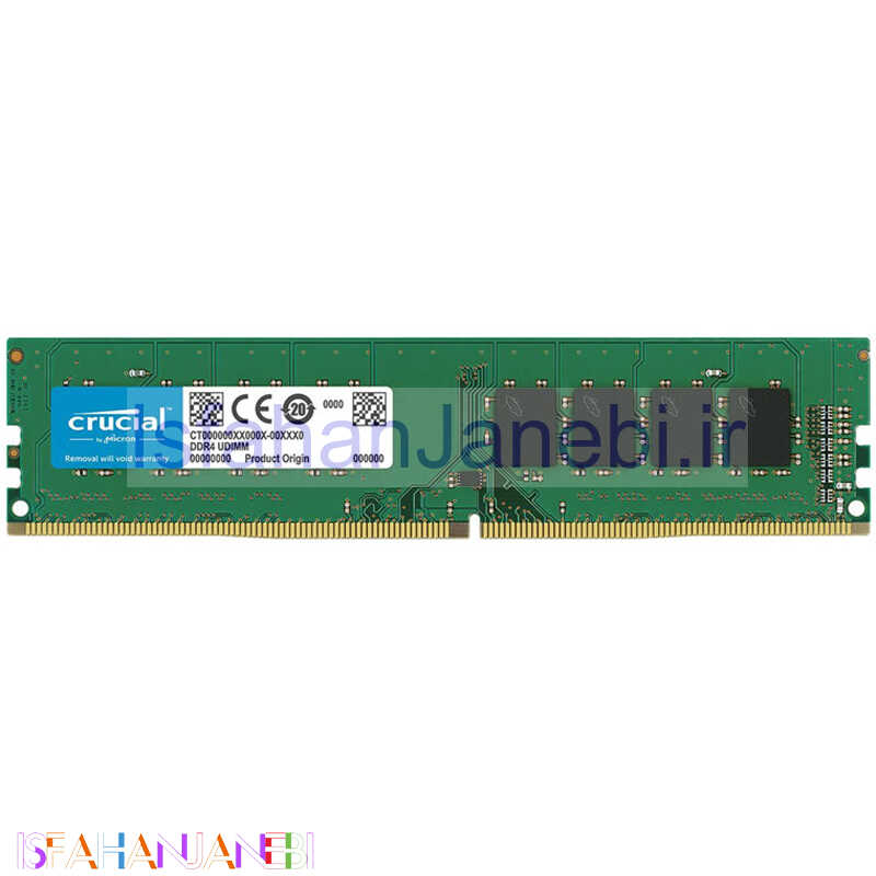 اصفهان جانبی-رم کامپیوتر Crucial U-DIMM DDR4 16GB 2666MHz CL19 Single