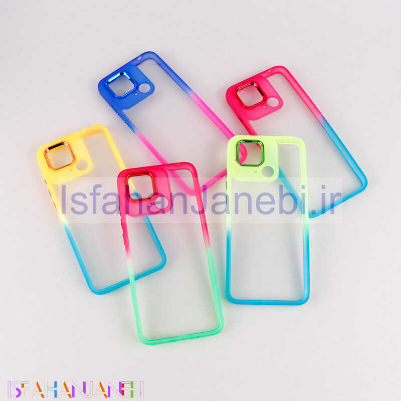 اصفهان جانبی-قاب PC شفاف متال ایرون دو رنگ Xiaomi Redmi 10C