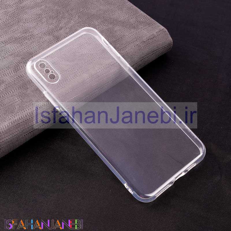 اصفهان جانبی-قاب ژله ای ساده بی رنگ محافظ لنزدار iPhone XS Max