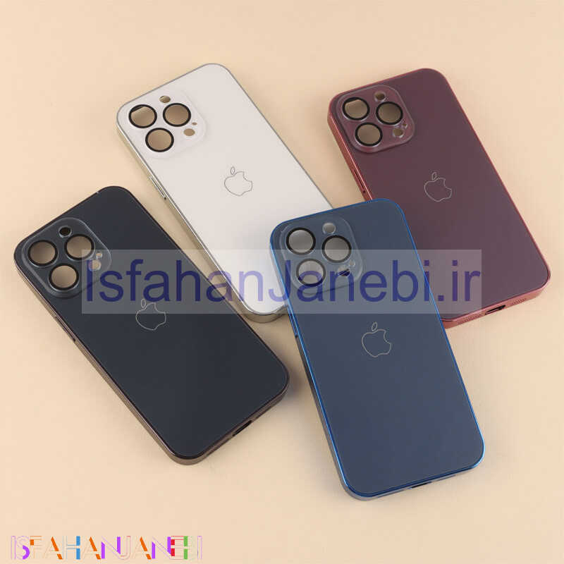 اصفهان جانبی-قاب براق Glass Case محافظ لنزدار iPhone 15 Pro Max