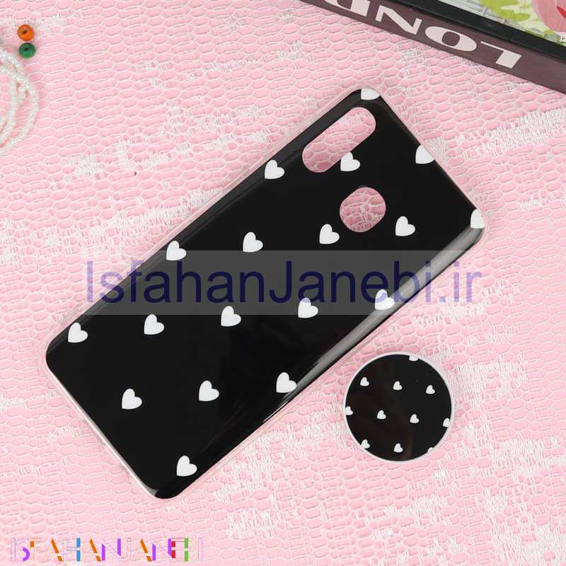 اصفهان جانبی-قاب سوپر IMD دور شفاف پاپ سوکت دار Samsung A20/A30 قلبی