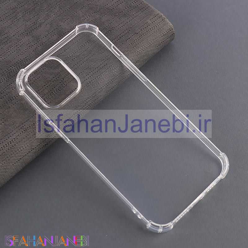 اصفهان جانبی-قاب ژله ای ضربه گیر بی رنگ آیفون iPhone 12 Pro Max