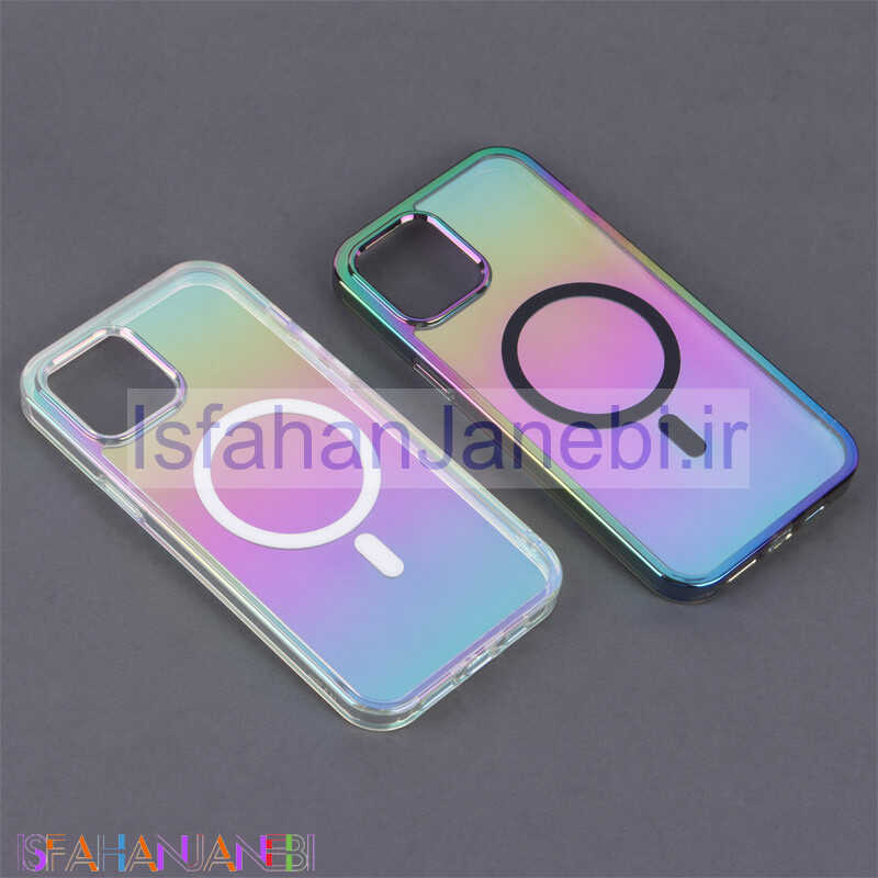 اصفهان جانبی-قاب شفاف هولوگرامی اورجینال PC Creative Case مگ سیف iPhone 12 Pro Max