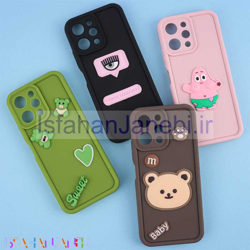 اصفهان جانبی-قاب سیلیکونی سولید شیائومی Redmi 12 محافظ لنزدار