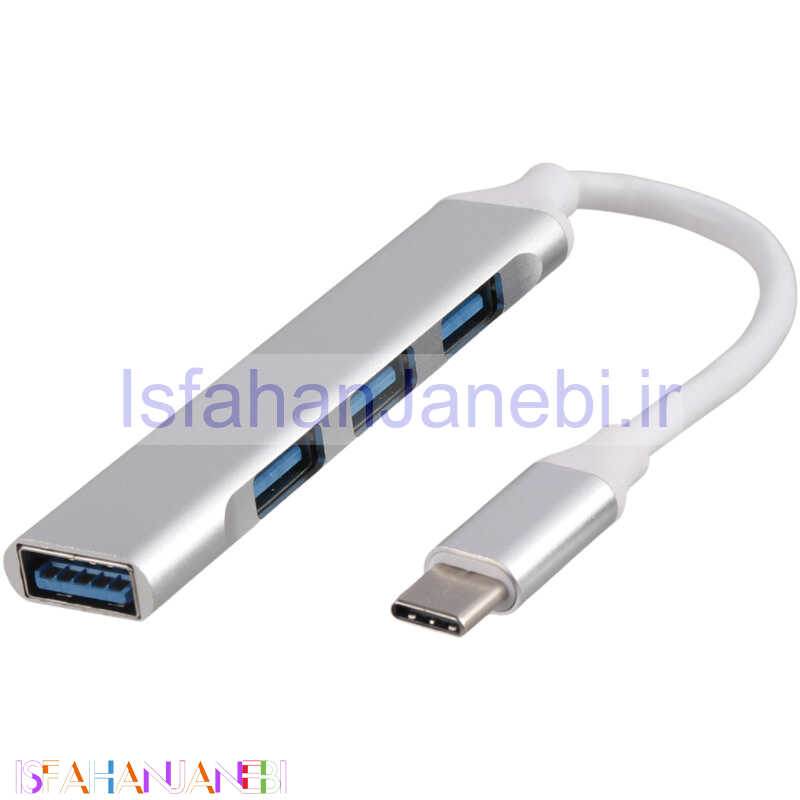 اصفهان جانبی-هاب 4 پورت C-809 Type-C