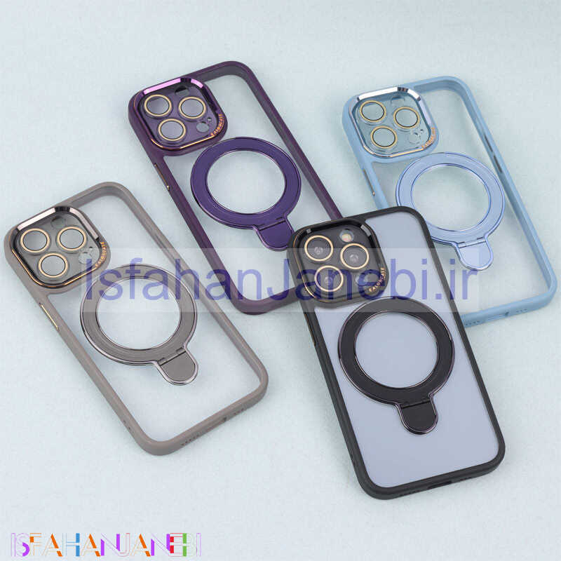 اصفهان جانبی-قاب PC شفاف مگ سیف Eason Case استند شو محافظ لنزدار iPhone 13 Pro