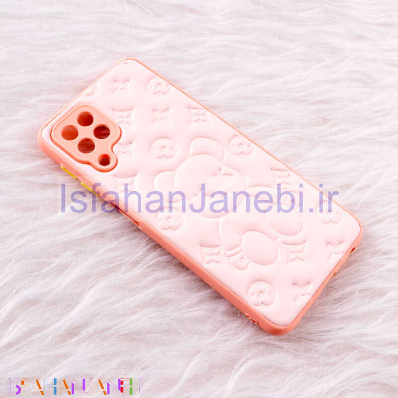 اصفهان جانبی-قاب چرمی پافر Ted محافظ لنزدار Samsung Galaxy A22 4G