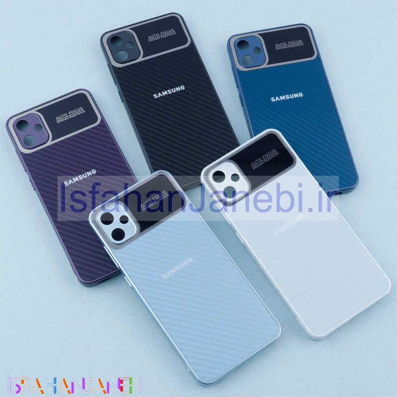 اصفهان جانبی-قاب PVD Carbon Ultimate محافظ لنزدار Samsung Galaxy A05