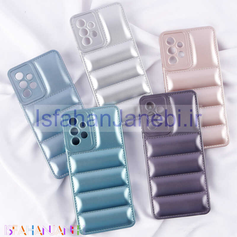 اصفهان جانبی-قاب پافر ژله ای براق محافظ لنزدار Samsung Galaxy A32 4G