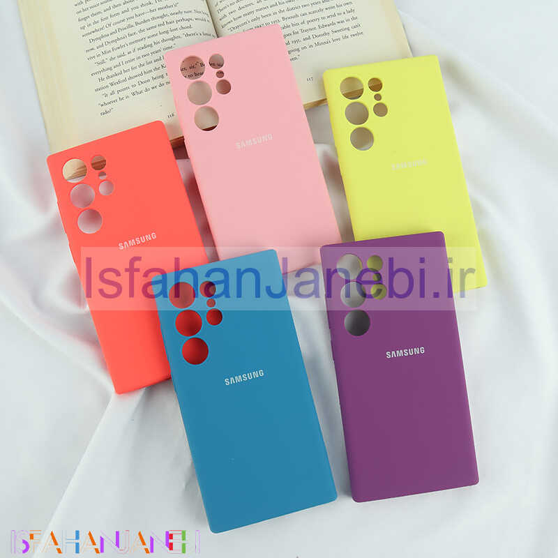 اصفهان جانبی-قاب سیلیکونی اصلی زیربسته سامسونگ Galaxy S24 Ultra محافظ لنزدار
