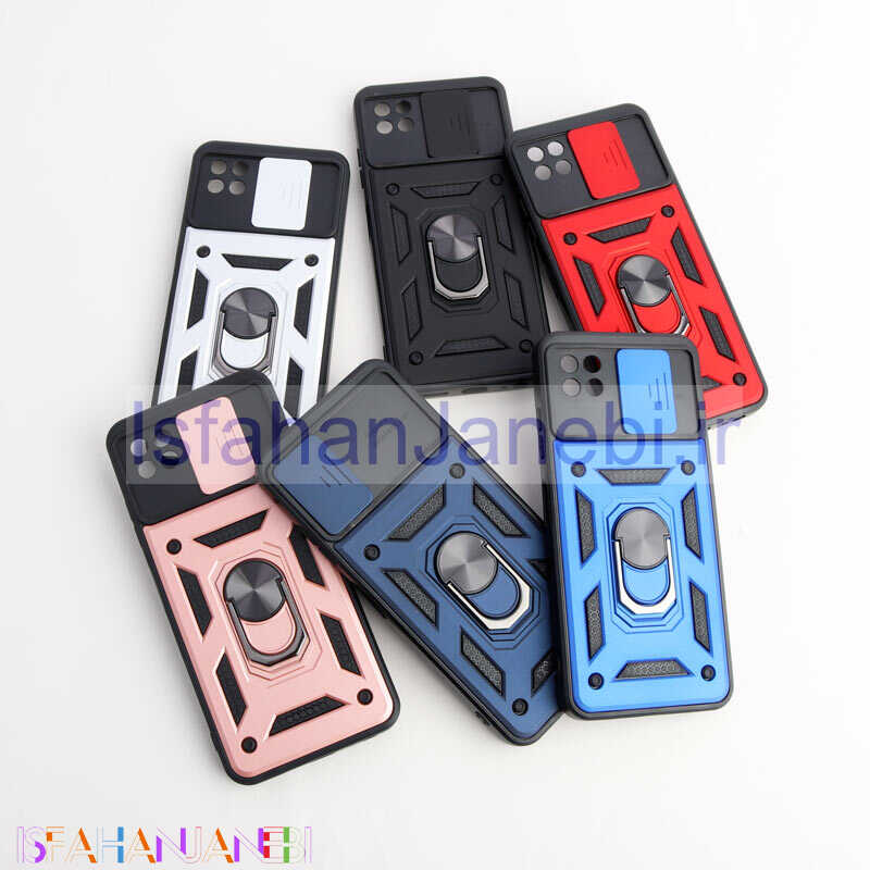 اصفهان جانبی-قاب ضد ضربه محافظ لنزدار کشویی هولدر دار بتمن Samsung Galaxy A22 5G