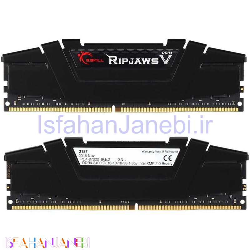اصفهان جانبی-رم کامپیوتر G.SKILL RipjawsV DDR4 16GB 3400MHz CL16 Dual
