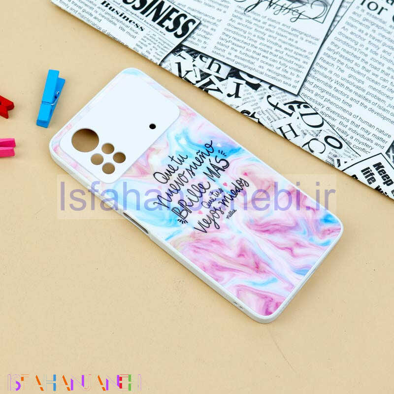 اصفهان جانبی-قاب محافظ لنزدار لیزری طرحدار براق Xiaomi Poco X4 Pro 5G