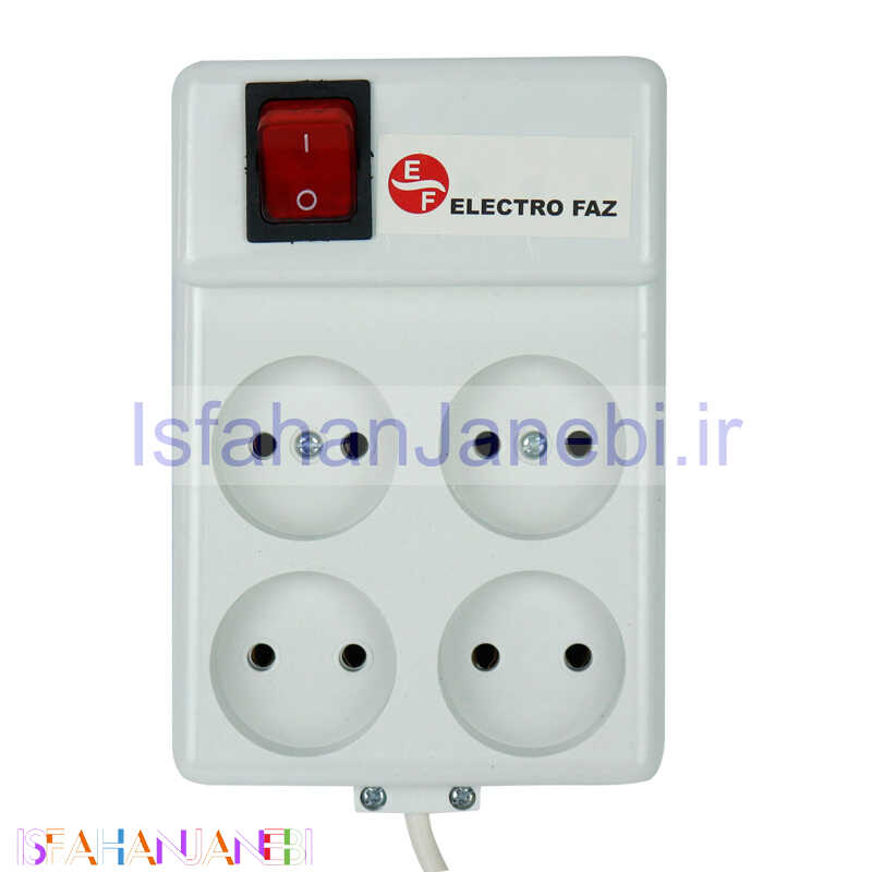 اصفهان جانبی-چند راهی 4 خانه برق الکترو فاز Electro Faz با کابل 3 متری شرینک