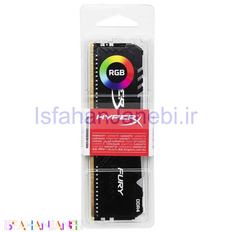 اصفهان جانبی-رم کامپیوتر HyperX FURY RGB DDR4 8GB 3200MHz CL16 Single