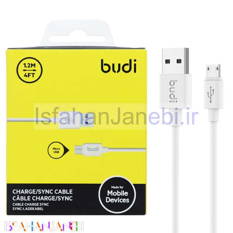 اصفهان جانبی-کابل میکرو یو اس بی Budi M8J012 2A 1.2m