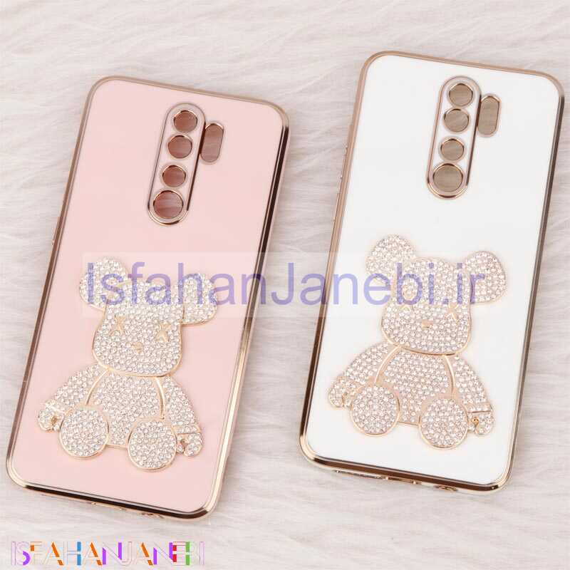 اصفهان جانبی-قاب My Case Power Bear نگین دار محافظ لنزدار Xiaomi Redmi Note 8 Pro