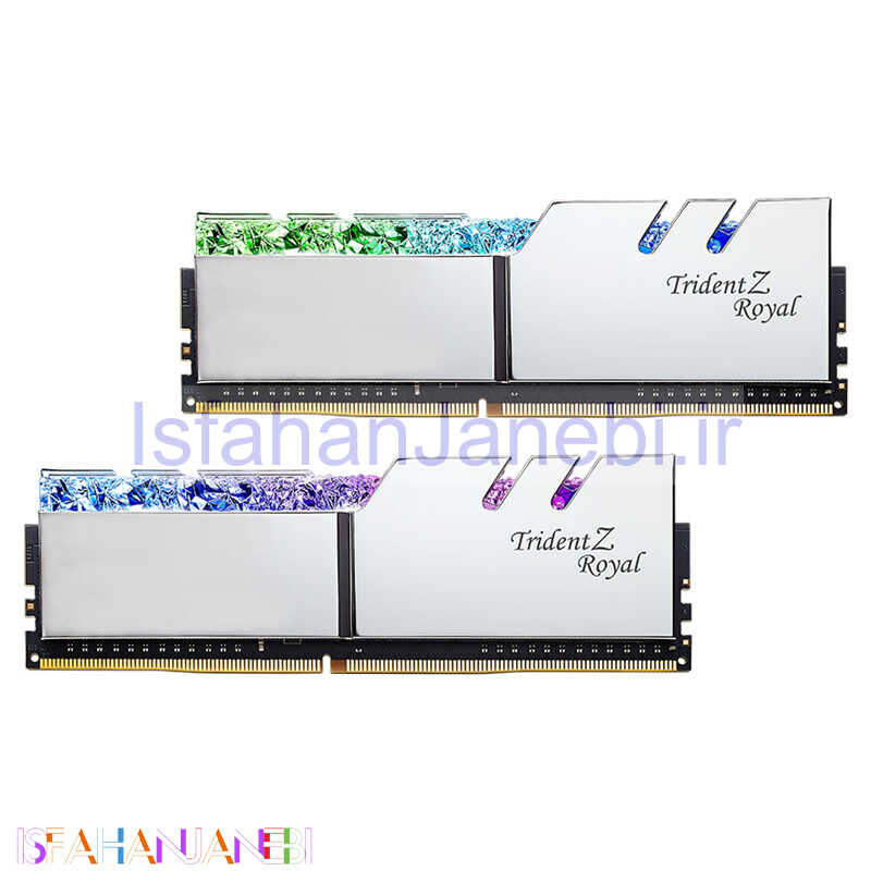 اصفهان جانبی-رم کامپیوتر G.Skill Trident Z Royal Silver DDR4 64GB 3600MHz CL18 Dual