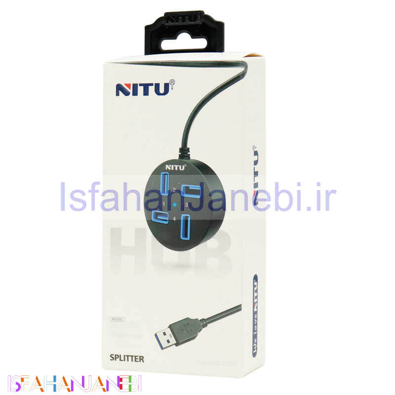 اصفهان جانبی-هاب 4 پورت USB2.0 نیتو NT-HUB01