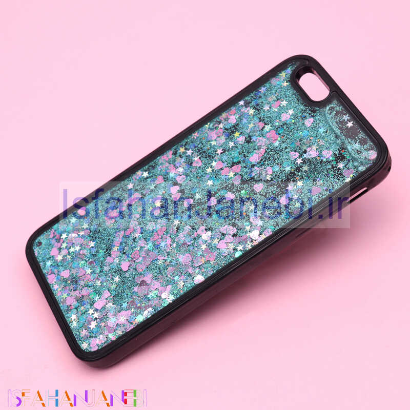 اصفهان جانبی-قاب آکواریومی پشت مشکی iPhone 6 Plus / 6s Plus سبزآبی