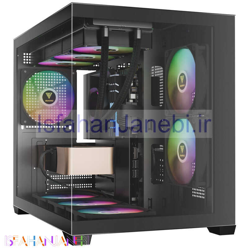 اصفهان جانبی-کیس کامپیوتر گیم دیاس Gamdias AURA GC10M ARGB