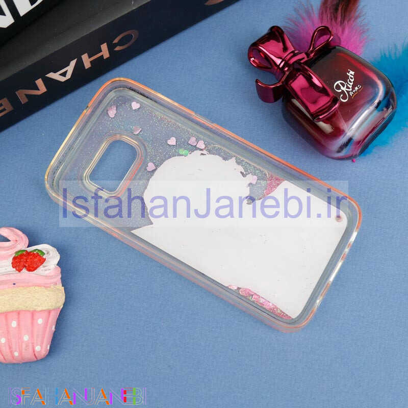 اصفهان جانبی-قاب آکواریومی طرح دختر Samsung Galaxy S7 صورتی