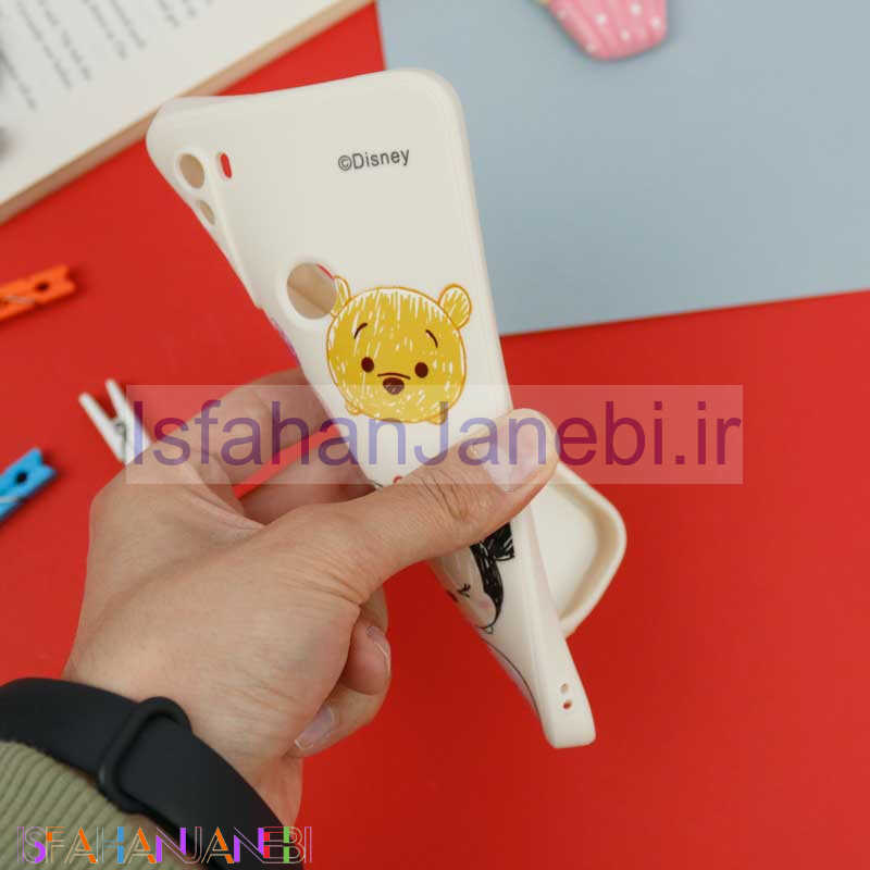 اصفهان جانبی-قاب سیلیکونی سفید محافظ لنزدار طرح دیزنی دخترانه Xiaomi Redmi Note 8