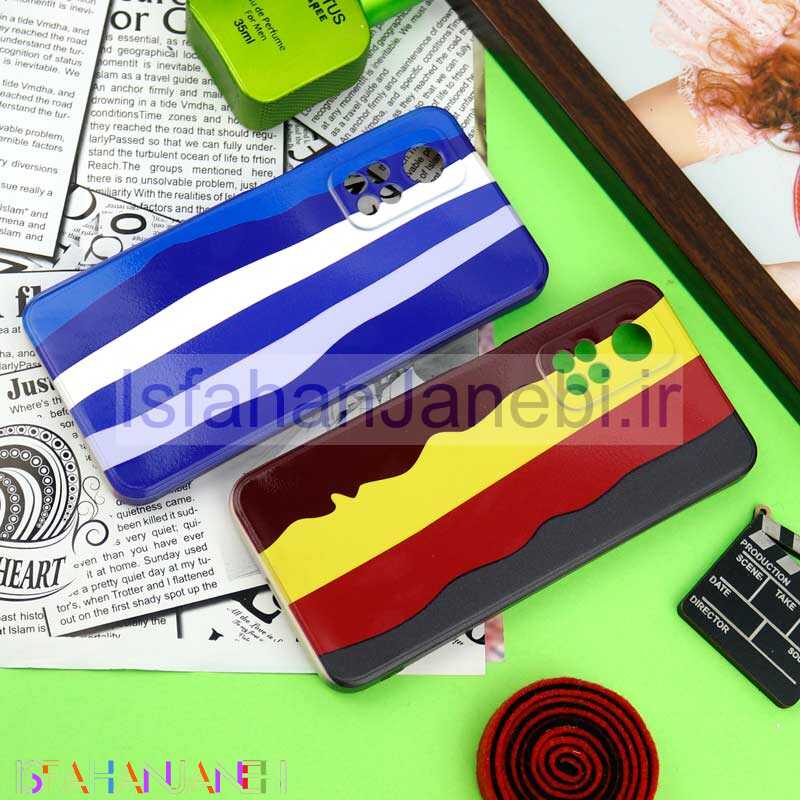 اصفهان جانبی-قاب سیلیکونی محافظ لنزدار طرح رنگین کمانی Xiaomi Mi 10T