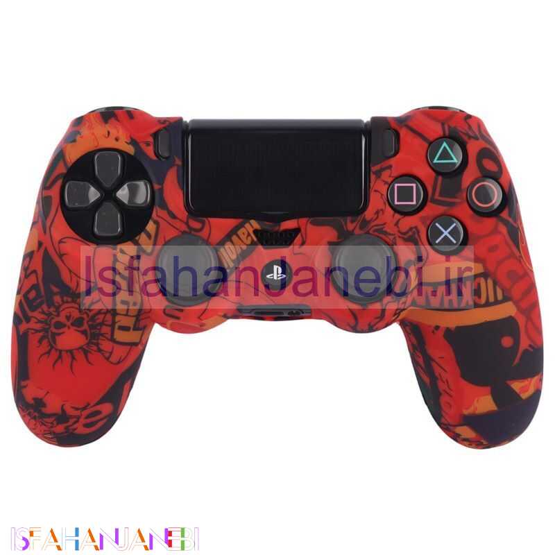اصفهان جانبی-روکش دسته بازی PS4 طرح اسکلت قرمز مشکی کد 3