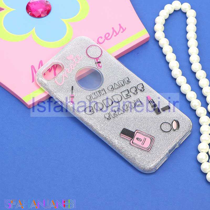 اصفهان جانبی-قاب اکلیلی فانتزی نقره ای iPhone 7/8 کد3