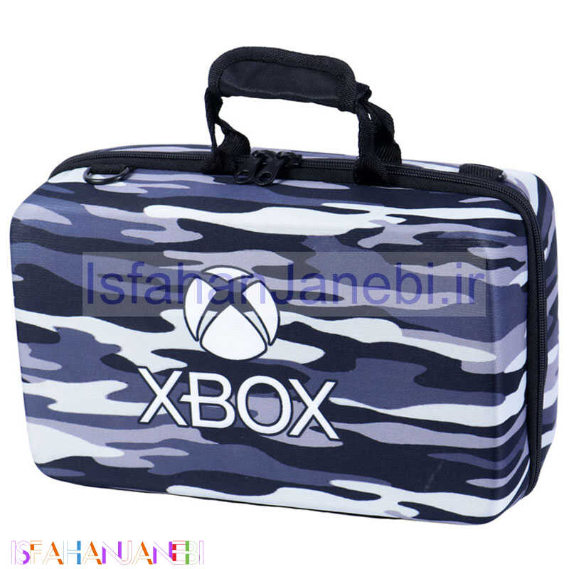اصفهان جانبی-کیف کنسول بازی XBOX Series S طرح چریکی بنفش مشکی