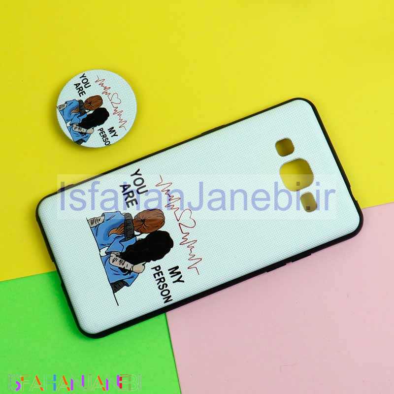 اصفهان جانبی-قاب فانتزی برجسته + پاپ سوکت طرح Friends سامسونگ J2 Prime سری D