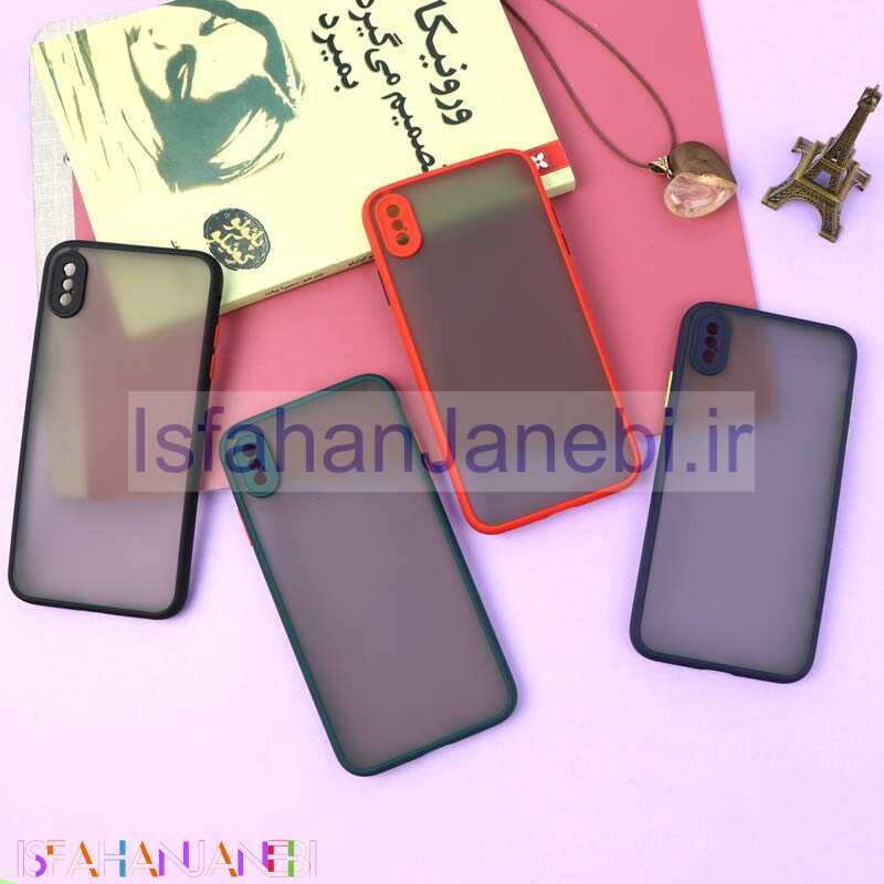 اصفهان جانبی-قاب PC مات محافظ لنز دار iPhone XS Max