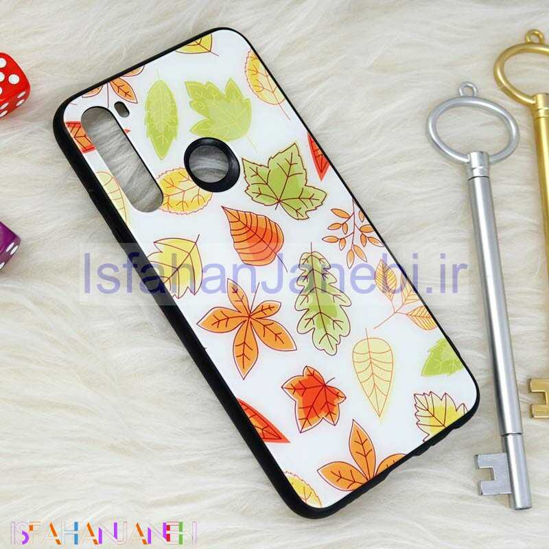 اصفهان جانبی-قاب پشت گلسی طرحدار برگ پاییزی Xiaomi Redmi Note 8