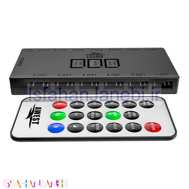 اصفهان جانبی-هاب فن و کنترلر نورپردازی اوست Awest 6Port