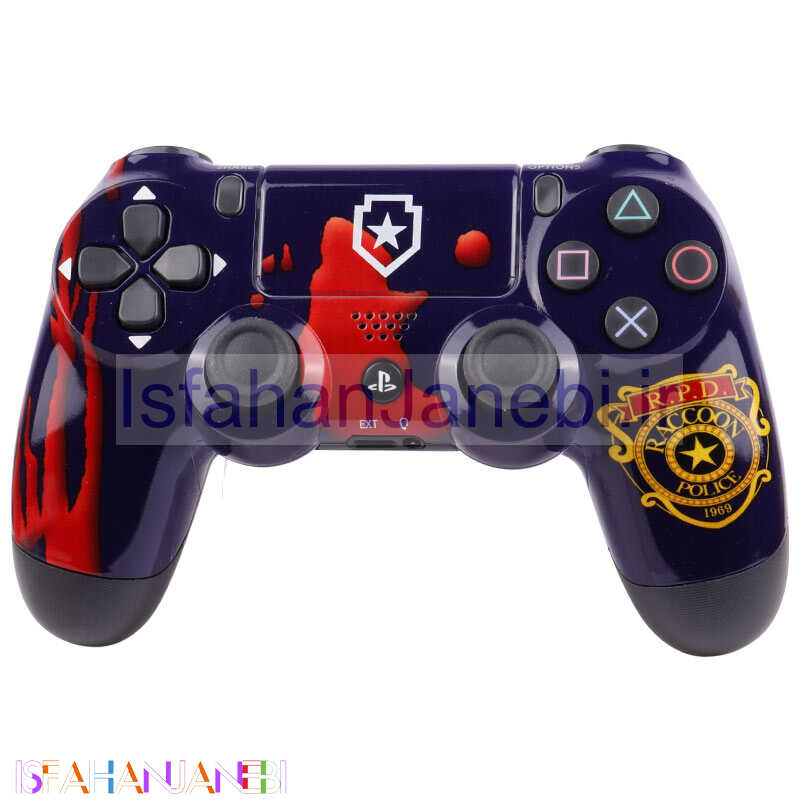 اصفهان جانبی-دسته بازی بی سیم SONY PlayStation 4 DualShock 4 High Copy طرح R.P.D Racoon Police