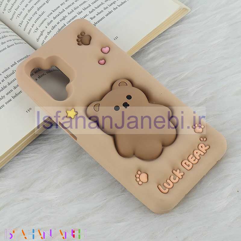 اصفهان جانبی-قاب سیلیکونی فیجت دار سامسونگ Galaxy A13 4G برجسته طرح Luck Bear