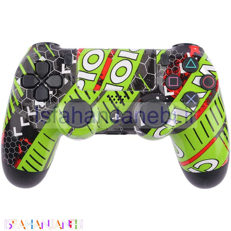 اصفهان جانبی-دسته بازی بی سیم SONY PlayStation 4 DualShock 4 High Copy طرح Champion سبز فسفری