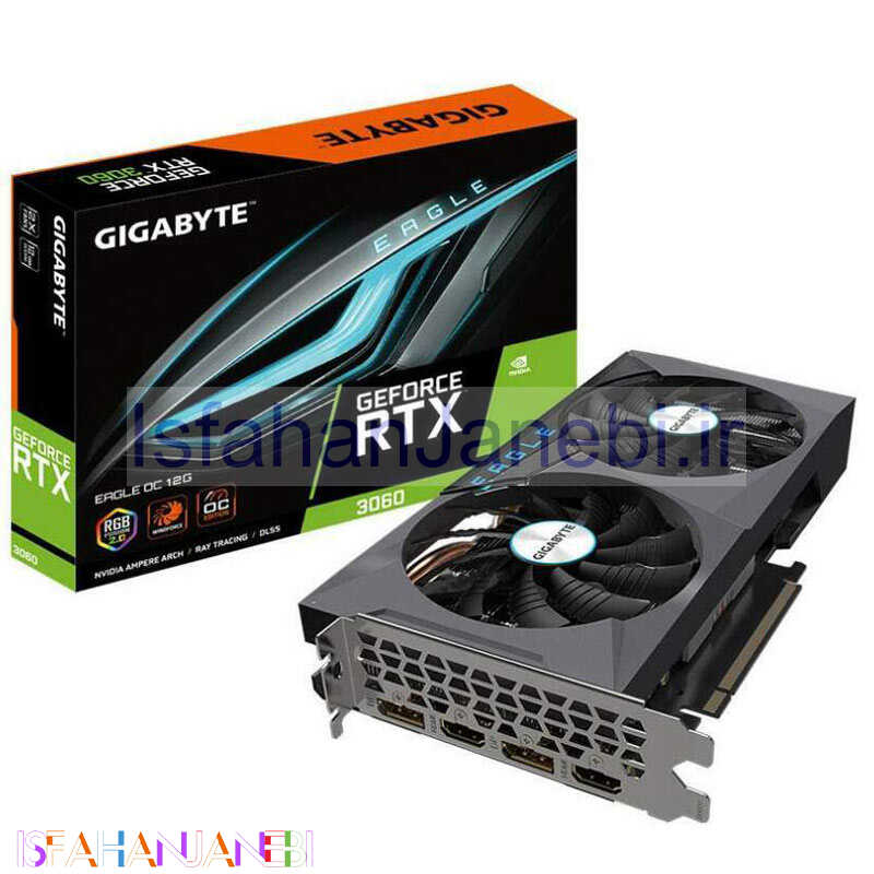 اصفهان جانبی-کارت گرافیک GIGABYTE EAGLE GeForce RTX3060 O12G GDDR6 192Bit