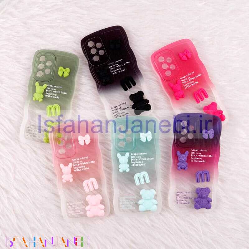 اصفهان جانبی-قاب عروسکی برجسته دو رنگ محافظ لنزدار Samsung Galaxy A53 5G