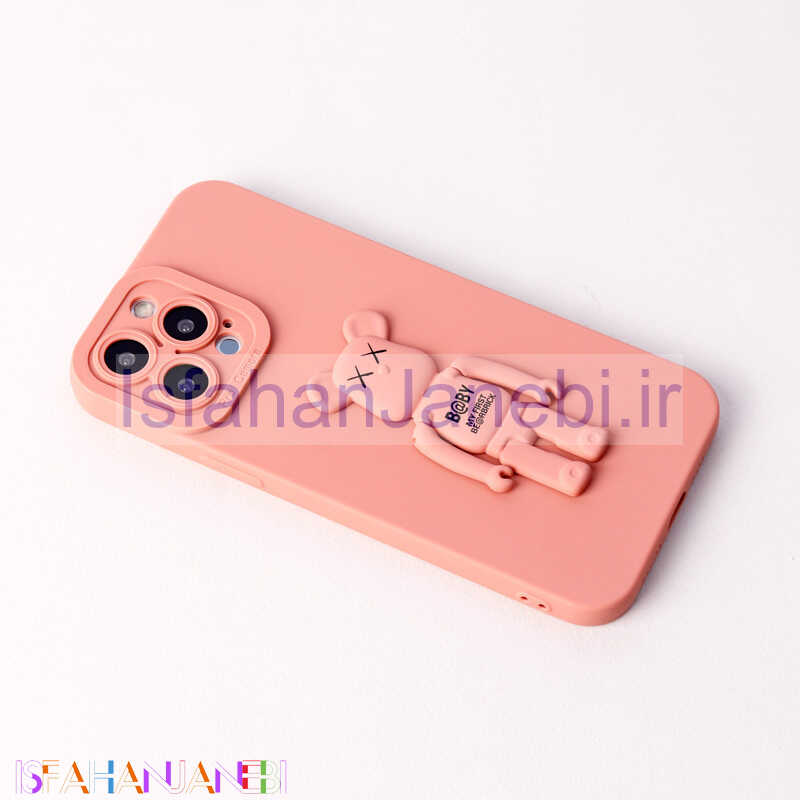 اصفهان جانبی-قاب سیلیکونی Bearbrick محافظ لنزدار iPhone 13 Pro Max