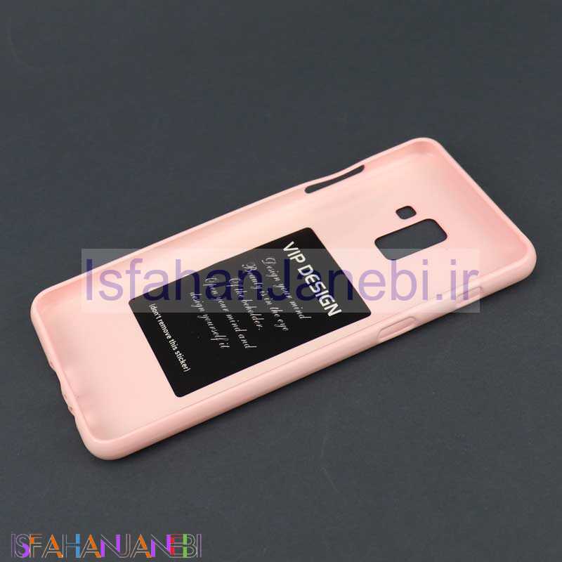 اصفهان جانبی-قاب ژله ای براق Samsung A8 Plus صورتی