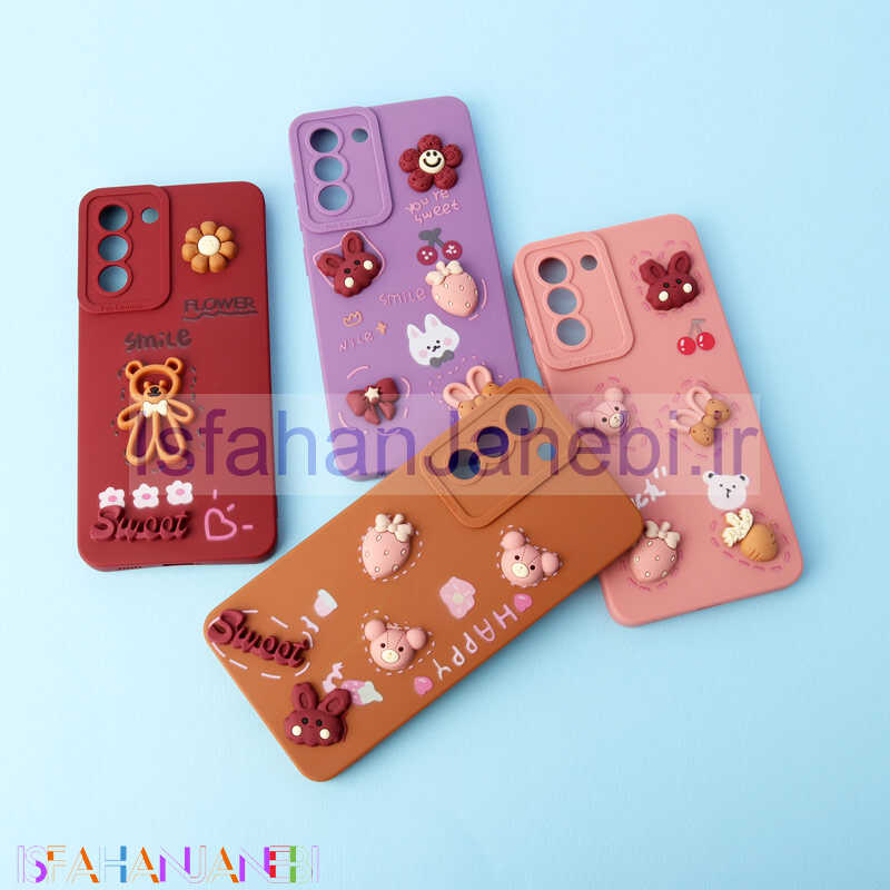 اصفهان جانبی-قاب عروسکی برجسته محافظ لنزدار Samsung Galaxy S21 FE 5G