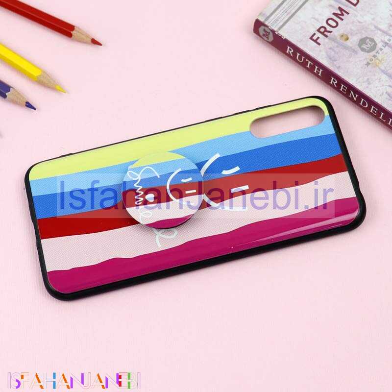 اصفهان جانبی-قاب فانتزی برجسته + پاپ سوکت طرح رنگین کمان هواوی Y8p سری D